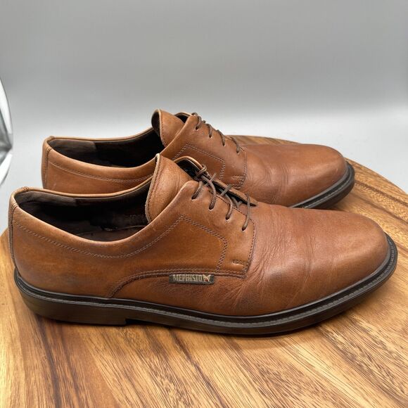 Mephisto Oxfords Mens Size 11.5 Brown Leather Lace Up Dress Shoes Derby Comfort main image 8